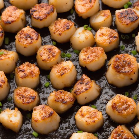 Asian Scallops Recipe, Hibachi Scallops Recipe, Benihana Onion Soup Recipe, Hibachi Scallops, Benihana Onion Soup, Benihana Recipes, Steak And Shrimp Habatchi, Japanese Scallops, Garlic Butter Scallops Recipe