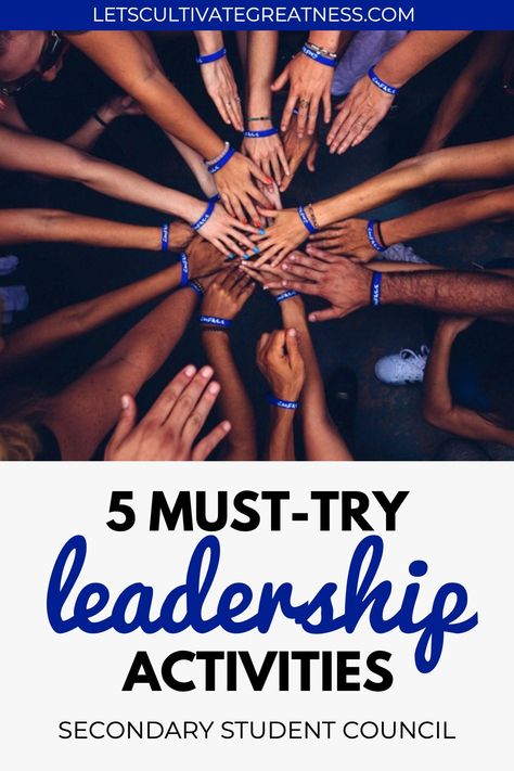 Teach must-have leadership skills with these 5 fun activity ideas. Everything from public speaking to team work to gratitude is covered making this perfect for your middle or high school student council program. Includes printable download option to start using tomorrow!  #leadership #studentcouncil #stuco Activities For High School Students, Leadership Training Activities, Public Speaking Activities, Activities For High School, Leadership Classes, Leadership Workshop, Leadership Development Program, High School Social Studies, Leadership Activities