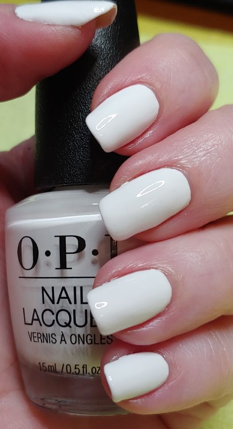 Opi Alpine Snow, Mani Pedi, French Nails, White Nails, Color Me, Nail Colors, Manicure, Nail Polish, Nail Art