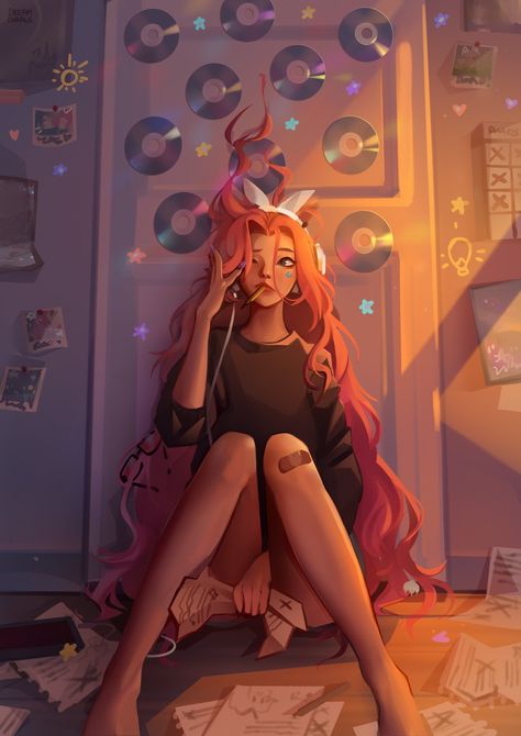 dreamcharlie_ Seraphine Seraphine Lol, Ahri Wallpaper, League Of Legends Comic, League Of Legends Characters, Welcome To The Family, Lol League Of Legends, Cool Art Drawings, Girl Icons, Pink Hair