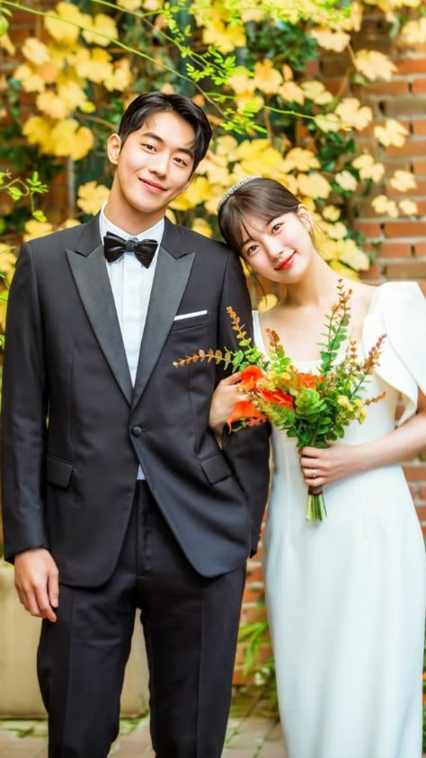 Start Up Wedding Kdrama, Suzy Outfits, Dramas Wallpaper, Wedding Korea, Thai Wedding Dress, Korean Wedding Photography, Wedding Photo Studio, Foto Wedding, Nam Joohyuk