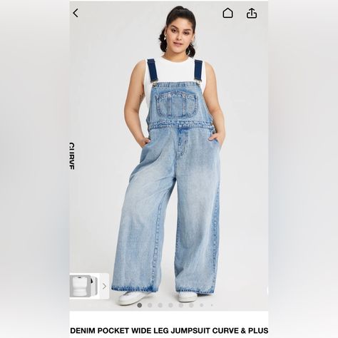 Overalls Made For Curvy Girls! Wide Leg. Fun! Comfy! Women In Overalls, Plus Size Overalls, Elastic Waist Jeans, Corduroy Overalls, Rayon Pants, Jean Trends, Crochet Halter Tops, Levi Jeans 501, Distressed Black Jeans