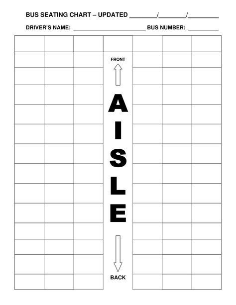 Bus Seating - How to create a Bus Seating? Download this Bus Seating template now! School Bus Seating Chart, Bus Seating Chart, Bus Rules, Bus Tags, Address Book Template, School Bus Driving, Puzzle Piece Template, Remineralize Teeth, Bus Information