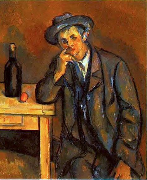 BO FRANSSON: The Drinker Paul Cezanne - circa 1890 Cezanne Portraits, Paul Cezanne Paintings, Cezanne Art, Bo Fransson, Paul Cezanne, Oil Painting Reproductions, Post Impressionists, Painting Reproductions, French Artists