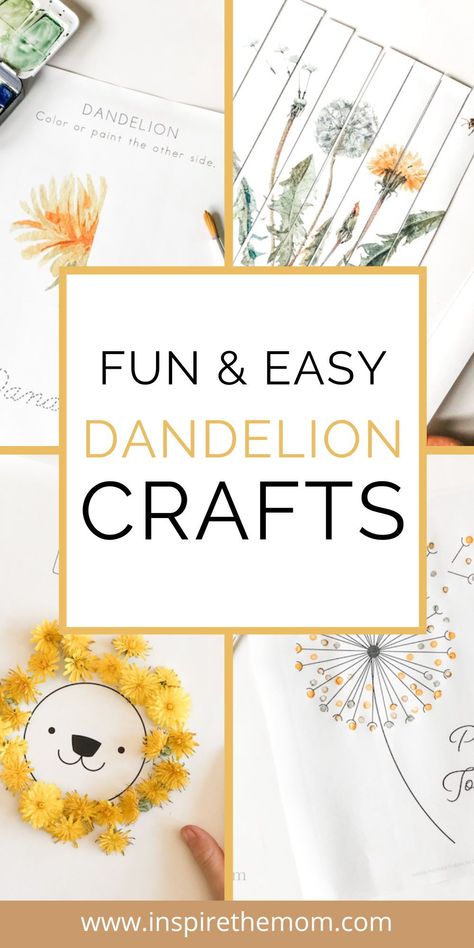 Dandilines Flower Drawing, Dandelion Craft For Kids, Dandelion Crafts, Dandelion Craft, Dandelion Activities For Preschool, Dandelion Crafts For Toddlers, Dandelion Art Preschool, Dandelion Art For Kids, Dandelion Activities For Toddlers