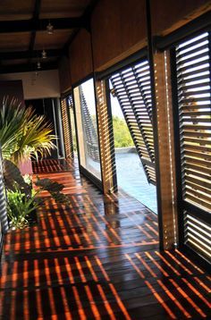 Tropical House, Tropical Houses, Industrial House, Window Shades, Trendy Home, Balcony Decor, Backyard Design, Container House, Building Design