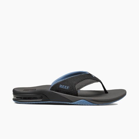 Shop men's sandals with a bottle opener at REEF. Choose from a wide variety of flip flops and sandals. Beach freely and worry-free. Free shipping and returns. Reef Celebrate Success, Reef Sandals, Blue Flip Flops, Athletic Sandals, Sandals Beach, Men's Sandals, Heritage Fashion, Slides Shoes, Hard Working