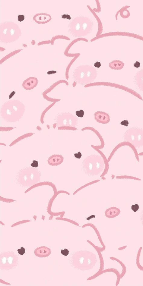 Cute Iphone Wallpaper Tumblr, Pig Wallpaper, Iphone Wallpaper Classy, Cocoppa Wallpaper, Images Kawaii, Iphone Wallpaper Kawaii, Cute Piggies, Cute Simple Wallpapers, Hello Kitty Iphone Wallpaper