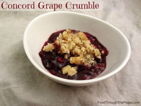 Grape Crumble, Grape Dessert Recipes, Concord Grape Pie, Concord Grape Recipes, Grape Dessert, Grape Pie, Cherry Crumble, Toasted Oats, Grape Recipes