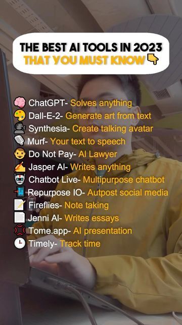 Adam.Digital on Instagram: "The best AI websites and tools in 2023 that you must know 🙌 #websites #onlinetools #marketingtips #ai #chatgpt #nocodetools" Studie Hacks, Hacking Websites, College Student Hacks, Learn Computer Coding, Secret Websites, Social Life Hacks, Effective Study Tips, Life Hacks Computer, Student Hacks
