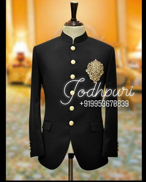 Band Gala Suit Men, Reception Dress For Men, Black Jodhpuri, Wedding Kurta For Men, Groom Dress Men, Suit For Men, Dress Suits For Men, Suit Men, Men Suit