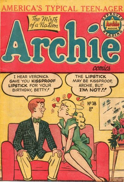 Archie Comics Aesthetic, Archie Comic Books, Joe Kubert, Novel Covers, Pulp Fiction Book, Golden Age Comics, Betty And Veronica, Book Pins, Art Comic