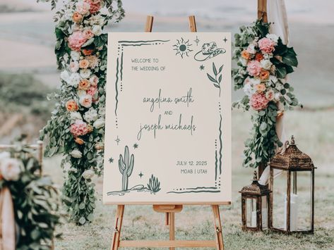 Western Wedding Welcome Sign Template Cowboy Southwestern Wedding Wild West Texas Ranch Wedding Welcome Sign | W2 Southwestern Wedding Decor, Texas Ranch Wedding, Southwestern Wedding, Cowboy Wedding, Texas Ranch, Welcome Sign Template, Modern Western, Beautiful Stationery, West Texas