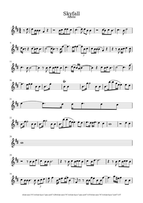 Skyfall easy violin Sheet music for Violin (Solo) | Musescore.com Violin Music Sheets Easy, Fun Violin Sheet Music, Violin Notes Songs, Notes For Violin, Violin Sheet Music Popular Songs, Violin Sheet Music For Beginners, Violin Music Sheets, Beginner Violin Sheet Music, Violin Learning