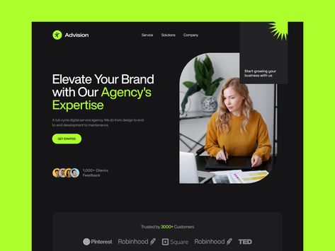 Digital Marketing Agency- Hero Section by Tajnuva Taskin Tahia Tista Hero Section Web Design, Hero Section, Marketing Agency Website, Agency Website Design, Agency Website, Recruitment Agencies, Web Layout Design, Web Layout, Advertising Agency