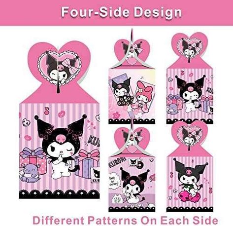 Bulk 12pcs Kuromi Party Favor Gift Boxes, My Melody and Kuromi Birthday Party Supplies for Kawaii Party Decorations Supplier Check more at https://www.packagingeye.com/product/bulk-12pcs-kuromi-party-favor-gift-boxes-my-melody-and-kuromi-birthday-party-supplies-for-kawaii-party-decorations-supplier Melody And Kuromi Birthday Party, Kuromi Birthday Party, Kuromi Birthday, Kawaii Party, My Melody And Kuromi, Melody And Kuromi, Custom Products, My Melody, Birthday Party Supplies