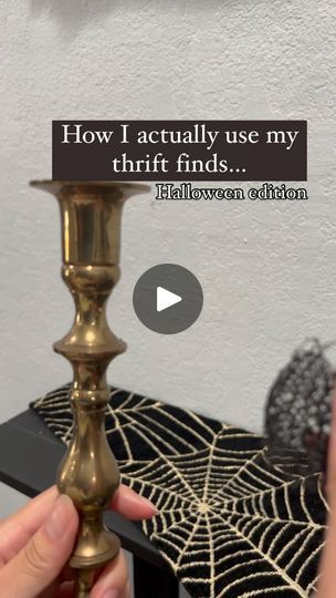 16K views · 5.2K reactions | Moody Monday 🖤

I always grab brass candle sticks when I see them at the thrift stores.  This set was actually my first thrift haul from Goodwill and I was lucky to find them all together on the shelf!  I collected a few more since then…

Most of everything here are thrifted except for the mini pumpkin. I think it was a Target bullseye find and it used to be white but I gave it a makeover this year.  The mirror was last year’s thrift and flip and if you were here last year,  you might have seen the DIY reel on the mirror.  I love the antique effect. 

.
.
.
.
.
.
.
.
.
#thriftandflip #thriftdecor #thriftingfind #thrifthome #ithrift #thrifthauls #secondhandfinds #halloweendiy #spookymonth #upcycledecor #vintagehalloween #thrifttips | Amy- Home Decor Thrift and Thrift And Flip, Candle Stick Decor Ideas, Home Decor Thrift, Thrift Decor, Brass Candle Sticks, Target Bullseye, Candle Stick Decor, Decor Hacks, Thrift Haul