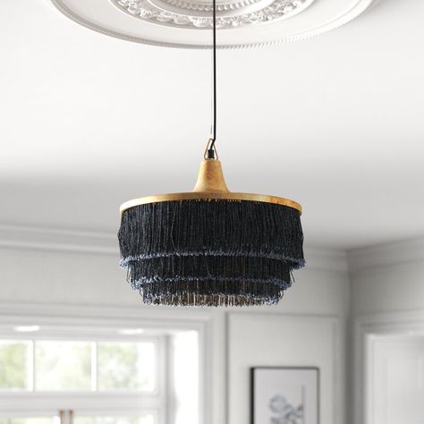 Kelly Clarkson Home Richland 1 - Light Unique / Statement Tiered Pendant | Wayfair Eclectic Boho, Kelly Clarkson Home, Pool Table Lighting, Candle Style Chandelier, Geometric Chandelier, Globe Chandelier, Traditional Chandelier, Drum Chandelier, Chandelier Style