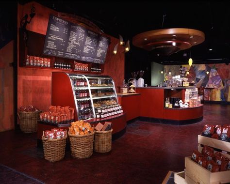 global-village-coffeehouse Starbucks Interior, Village Coffee, Starbucks Barista, Memphis Milano, Retro Interior Design, Retail Concepts, Global Village, Memphis Design, Coffeehouse