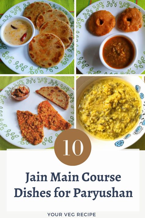 Recipes for Paryushan. Here is a list of 10 dishes that you could prepare for lunch as main course during the the jain paryushan festival. Be it dal bhaati, Dhokla or some form of khichadi, this is the list you need to refer. Follow Your Veg Recipe For Paryushan Recipes. Dinner recipes for Paryushan. Lunch recipes for Paryushan. Breakfast recipes for Paryushan #JainFood #JainParyushan #JainParyushanRecipe #JainFestival #JainRecipe #Jain Jain Recipes Paryushan, Jain Recipes For Dinner, Jain Food Recipe, Paryushan Recipes, Jain Food, Dinner Recepies, Dahi Vada, Jain Recipes, Veg Recipe