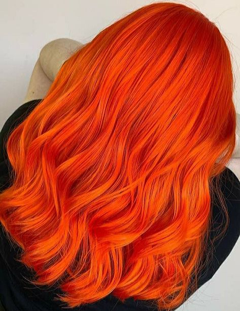 Tangerine Hair, Bright Orange Hair, Manic Panic Hair Dye, Bright Blue Hair, Manic Panic Hair, Vegan Hair Dye, Sunset Hair, Brother Tattoos, Hair Color Orange