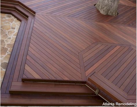 Wood Deck Designs, Ipe Deck, Deck Patterns, Ipe Wood Deck, Deck Building Plans, Ipe Decking, Wood Decking, Cedar Deck, Hardwood Decking