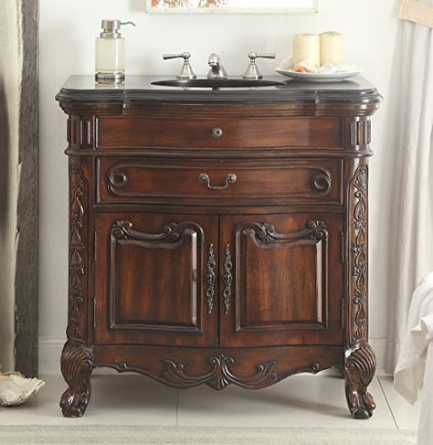 Bathroom Furniture Wood, Upscale Bathroom, Timber Vanity, Black Granite Countertops, Bathroom Furniture Vanity, Sink Cabinet, Bathroom Countertops, Wood Bathroom, Bathroom Sink Vanity