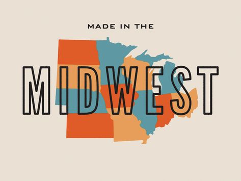 Made in the Midwest by Elias Stein Type Design Inspiration, Midwest Art, Trendy Logos, Beer Logo, Luxury Logo, Typography Logo, Graphic Design Typography, Word Art, Business Logo