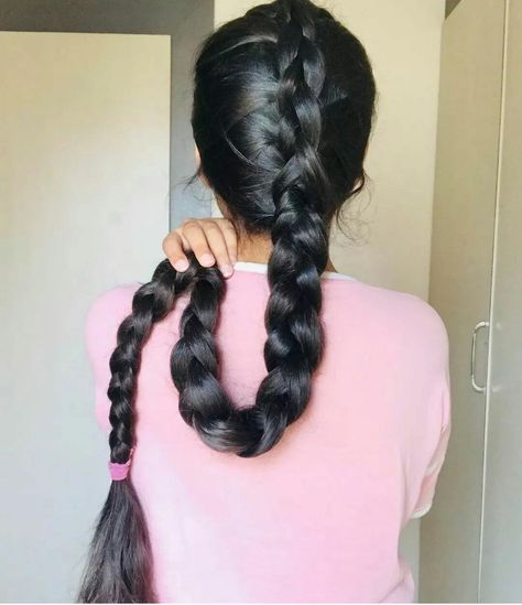 Hair Braid Indian, Indian Hair Cuts, Indian Long Hair Braid, Vintage Hairstyles Tutorial, Twin Braids, Medium Long Hair, Girls Hairstyles Braids, Easy Braids