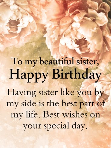 Happy Birthday Card For Sister, Happy Birthday Sister Messages, Messages For Sister, Birthday Sister Quotes, Birthday Messages For Sister, Birthday Greetings For Sister, Happy Birthday Wishes Sister, Happy Birthday Wishes Song, Sister Happy Birthday