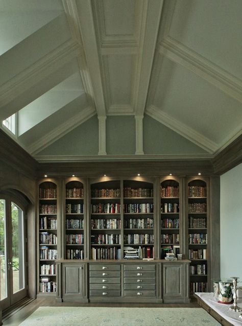 Living Room Bookshelves Cathedral Ceiling Tray Ceiling Wood Trim Dormers Built In Bookcase Cathedral Ceiling, Built In Bookshelf Vaulted Ceiling, Bookcase Tall Ceilings, Built In Cabinets Living Room Vaulted Ceiling, Built Ins Cathedral Ceiling, Built In Bookshelves Tall Ceiling, Built In Bookshelves Cathedral Ceiling, Built In Bookcase Vaulted Ceiling, Built In Shelves With Vaulted Ceiling