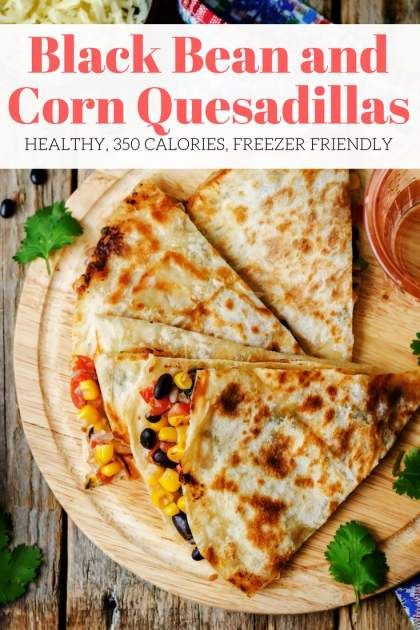 These Black Bean and Corn Quesadillas are seriously delicious and a meal you can feel good about feeding your family. Packed with black beans, corn, tomatoes, cheese, and taco seasoning, these quesadillas have so much flavor. Plus you can freeze them! Black Bean And Corn Quesadillas, Healthy Quesadilla, Bday Food, High Fiber Low Carb, Black Bean And Corn, Slender Kitchen, Quesadilla Recipes, Homemade Taco Seasoning, Brunch Ideas