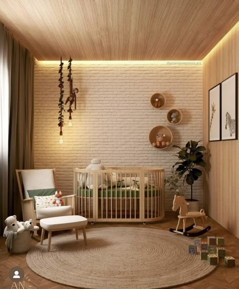 Nursery decor- baby girl room decor diy nurseries wall art baby boy room decor accent wall Dark Ceiling Nursery, Baby Room Inspiration Neutral, Plants In Nursery, Baby Room Ideas Early Years, Diy Room Decor For Girls, Color Nursery, Modern Nursery Design, Cozy Baby Room, Home Decor Ideas Bedroom