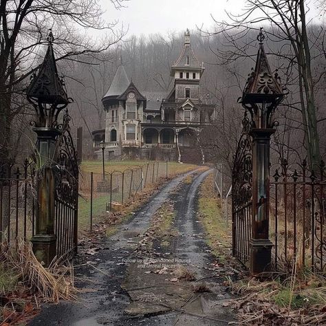 Old Victorian Homes, Creepy Houses, Old Abandoned Houses, Abandoned House, Abandoned Mansions, Gothic Aesthetic, Fantasy House, Hus Inspiration, Images Esthétiques