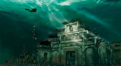 Aquaman Wallpaper, Sunken City, Krishna Temple, Abandoned Cities, Underwater City, Under The Water, Island Lake, Disneyland California, Ancient Origins