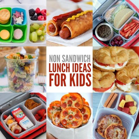 If your kids are tired of sandwiches, check out these ideas! 20 non sandwich lunch ideas for kids that are yummy and kid approved! Kid Friendly Lunch Ideas, Non Sandwich Lunch Ideas, Sandwich Lunch Ideas, Cold Lunch Ideas For Kids, Lunch Ideas For School, Non Sandwich Lunches, Mini Taco, Kindergarten Lunch, Kids Packed Lunch