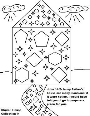 Mansions In Heaven and Streets of Gold Coloring Page Mansions In Heaven, Labor Day Crafts, Sunday School Coloring Pages, Tie Scarves, Children Church, Fathers Day Coloring Page, Preschool Bible, Sunday School Crafts For Kids, Vbs Ideas