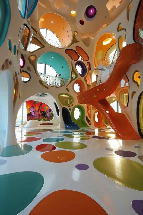 Gateway Architecture, Earthship Design, Fun Architecture, Paint Visualizer, Daycare Spaces, Play Place, Dreamscape Architecture, Floor Plan Creator, Daycare Design