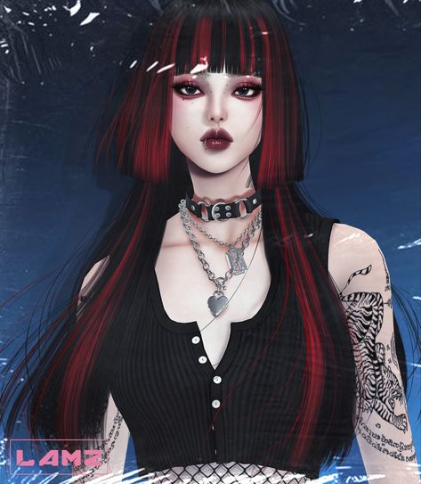 Sims 4 Cc Red And Black Hair, Draculara Hair Sims 4 Cc, Sims 4 Skunk Hair, Sims 4 Egirl Hair, Sims 4 Hime Cut Cc, Sims 4 Cc Emo Hair Patreon, Ts4 Goth Hair, The Sims 4 Cc Vkei, Draculaura Hair Sims 4 Cc