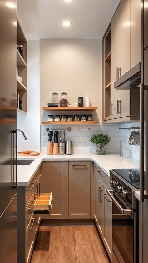 7 Essential Tips for Remodeling a Small Galley Kitchen - Home and Decor Trends Howdens Galley Kitchen, Grey Galley Kitchen, Tiny Galley Kitchen Ideas, Narrow Galley Kitchen, Double Galley Kitchen, Small Galley Kitchen Ideas Narrow, Galley Kitchen Ideas Narrow, Small Galley Kitchen Remodel, Open Galley Kitchen