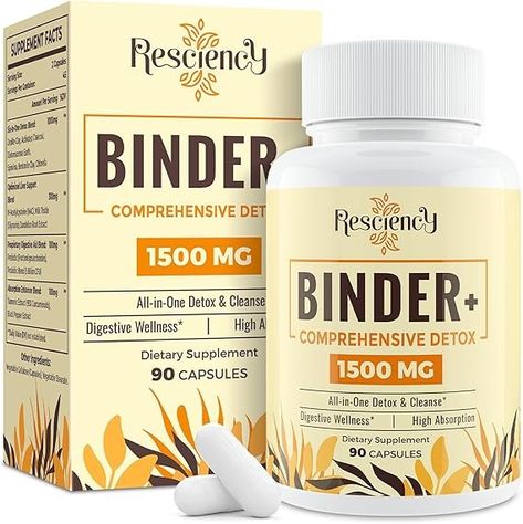 Amazon.com: Resciency 6-in-1 Detox Binder Supplement 1500 MG | Max Absorption | Liver Detox Cleanse | Activated Charcoal & Zeolite Clay | Toxin, Liver, Gut, Digestive | 90 Vegetarian Capsules : Health & Household Gut Detox Cleanse, Artery Cleanse, Detox Supplements, Body Detoxification, Turmeric Extract, Liver Detox, Bentonite Clay, Natural Detox, Detox Cleanse