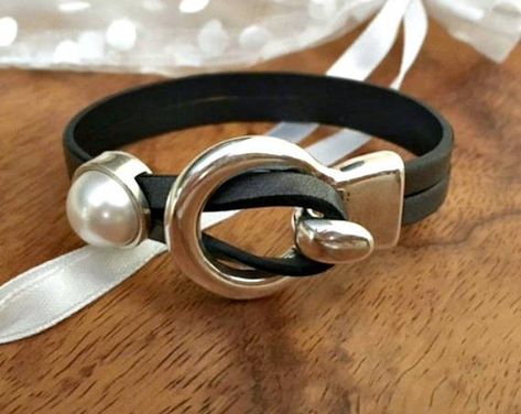 Etsy :: Your place to buy and sell all things handmade Wrap Armband, Feminine Jewelry, Handmade Leather Bracelets, Moon Jewelry, Silver Jewelry Handmade, Fort Collins, Leather Wrap Bracelet, Sea Glass Jewelry, Bracelet For Women