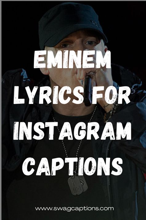 Looking for catchy Instagram captions? Dive into Eminem's latest albums and find the perfect lyrics to elevate your posts! From "Kamikaze" to "Music to be Murdered By," this article unveils the best Eminem verses to make your captions stand out. Tap now for lyrical inspiration! #EminemLyrics #InstagramCaptions #Kamikaze #MusicToBeMurderedBy #LyricalInspiration Catchy Song Lyrics, Eminem Song Lyric Tattoos, Eminem Captions Instagram, Lyrics For Captions Instagram, Best Eminem Lyrics, Eminem Captions, Kendrick Lamar Lyrics Captions, Song Lyric Tattoos Music Quotes, Quotes From Songs Lyrics Rap