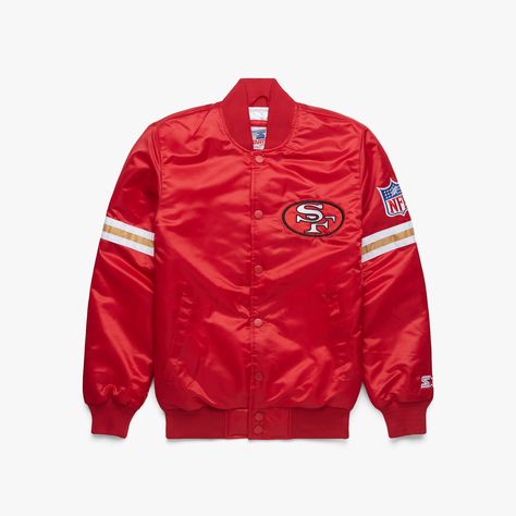 Vintage Football Apparel - Retro Sports Apparel – Tagged "team-san-francisco-football" – HOMAGE 49ers Jacket, Satin Jacket, Satin Jackets, Vintage Football, Polyester Satin, Red Satin, San Francisco 49ers, Kansas City Chiefs, Red Jacket