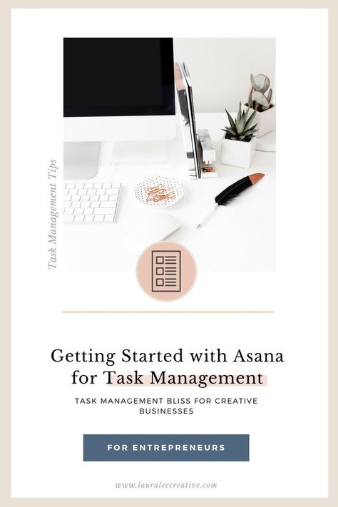 Getting Started with Asana for Task Management | Laura Lee Creative Education Having an organized, efficient task management system is essential for small business owners. Asana is a great tool for managing and organizing your daily task list. #taskmanagement #organization #timemanagement #businesstips Asana Project Management, Daily Task List, Productivity Apps, Daily Task, Creative Business Owner, Task List, Task Management, Tech Tips, Visual Learners