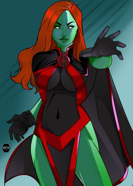 Miss Martian Fanart, Ms Martian, Miss Martian, Original Teen Titans, Dc Comics Girls, Marvel And Dc Characters, Black Cat Marvel, Female Cartoon Characters, Comics Love