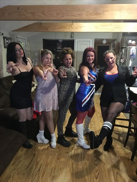 #spicegirls #costume #posh #babyspice #gingerspice #90scostume #halloween #costume #sportyspice #scary spice Scary Spice Costume, Baby Spice Costume, Scary Spice, Polar Plunge, Baby Spice, 90s Costume, Ginger Spice, Spice Girls, Halloween Ideas