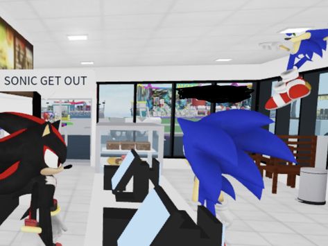 Sonic Mcdonalds, Sonic Core, Roblox Screenshots, Funny Sonic, Speed Of Sound, Sonic Funny, Sonic 3, Sonic Adventure, Sonic And Shadow