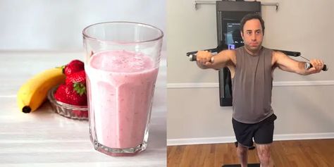 Man Who Lost Weight on Mounjaro Shares Breakfast Smoothie Recipe Mounjaro Drink Recipe, Natural Mounjaro Drink Recipes, Protein Rich Smoothies, He Shed, Protein Breakfast Smoothie, Packed Breakfast, Calorie Meals, Breakfast Smoothie Recipes, Healthy Sugar