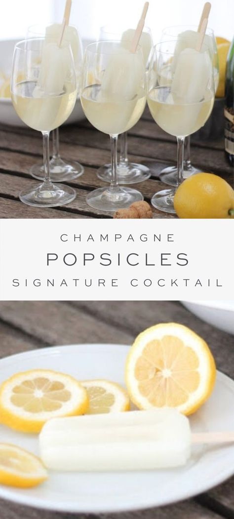 Wine Popsicles, Champagne Popsicles, Alcoholic Popsicles, Popsicle Cocktail, Boozy Treats, Healthy Lemonade, Sweet Champagne, Boozy Popsicles, Cocktail Champagne